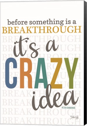 Framed Crazy Idea Print