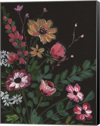 Framed Dark and Moody Florals 2 Print