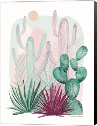 Framed Cactus Summer Print