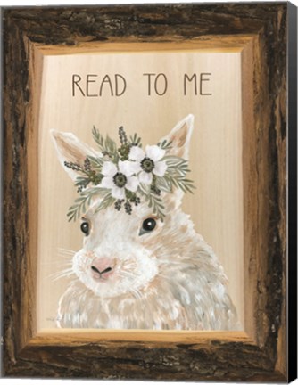 Framed Read to Me Bunny Print