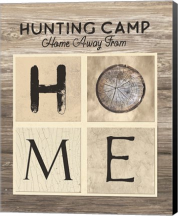 Framed Hunting Camp Home Away From Home Print