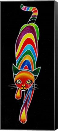 Framed Carnival Cats 6 Print