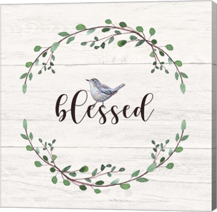 Framed Blessed Sign Print