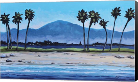 Framed Palm Tree Oasis Print