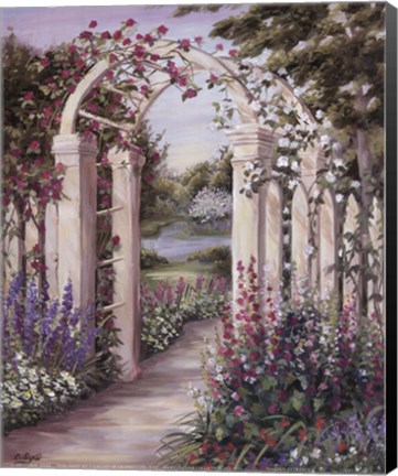 Framed Garden Escape II Print