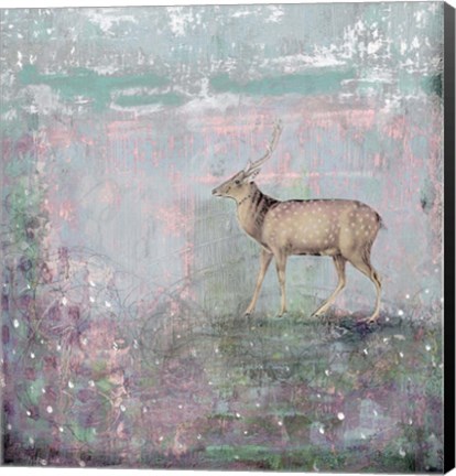 Framed Grey Deer Print
