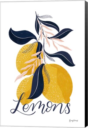 Framed Lemons I Print