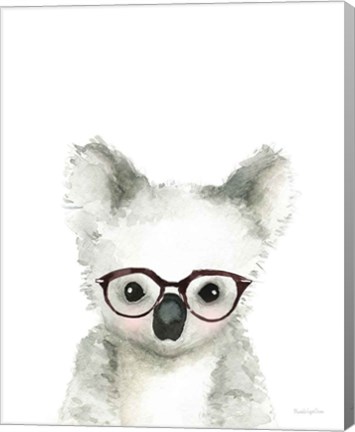 Framed Koala in Glasses Print