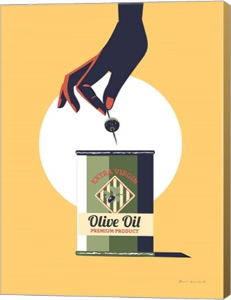 Framed Olive Oil Print