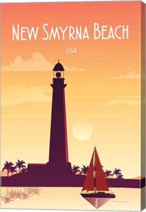 Framed New Smyrna Beach Print