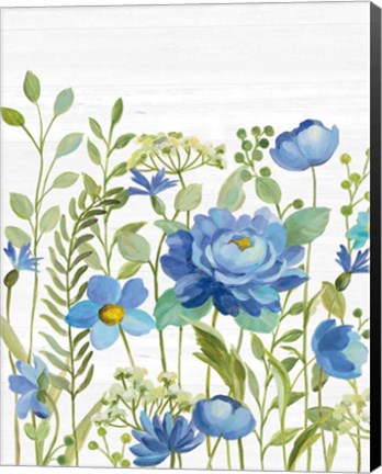 Framed Botanical Blue VII Print