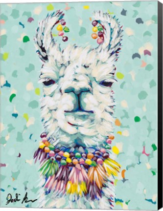 Framed Drama Llama I Print