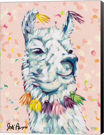 Framed Drama Llama II Print