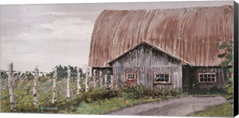 Framed Barn Perspective Print