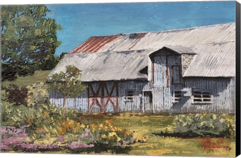 Framed Portrait of a Barn landscape Print