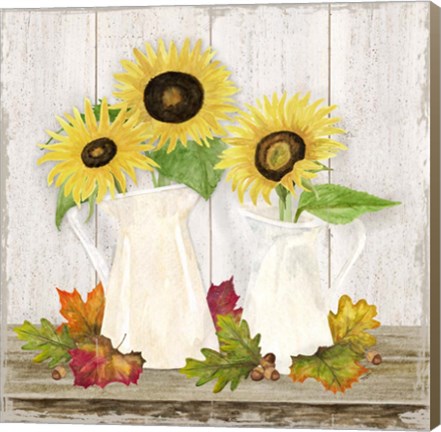 Framed Fall Sunflowers IV Print