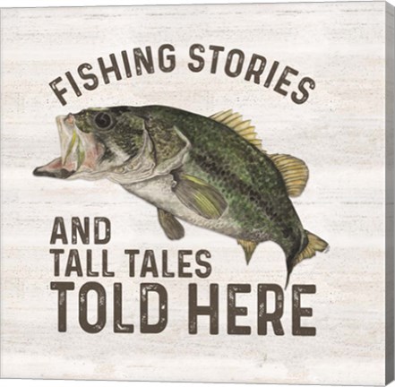 Framed Less Talk More Fishing I-Tall Tales Print