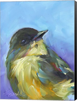 Framed Perched Bird Print