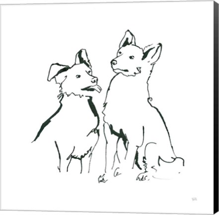 Framed Lovable Mutts VI Print