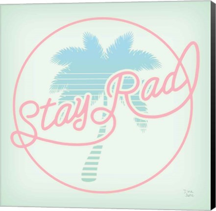 Framed Stay Rad Palm I Print