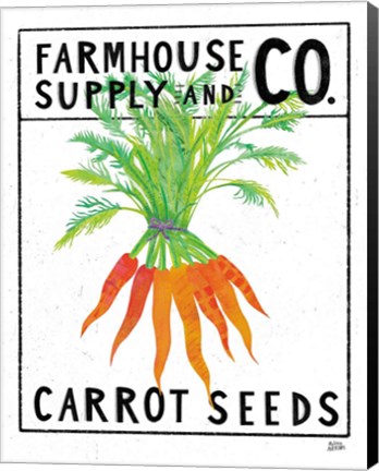 Framed Kitchen Garden Seed Packet IV Print