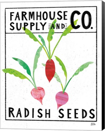 Framed Kitchen Garden Seed Packet I Print