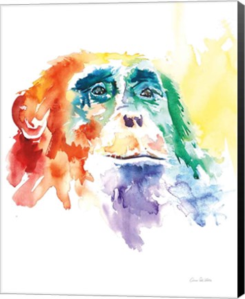 Framed Chimpanzee I Print