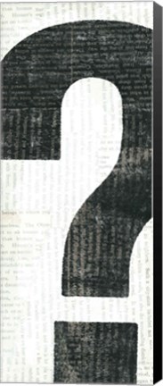 Framed Punctuated Black II Print