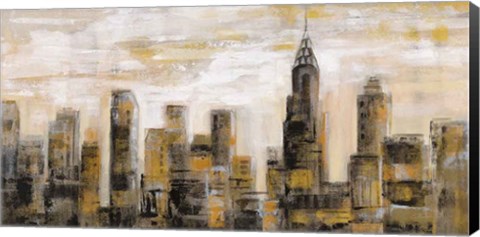 Framed Manhattan Skyline Print