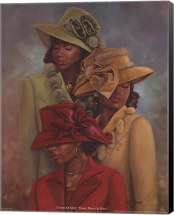Framed Crowns of Glory: Grace, Mercy &amp; Peace Print