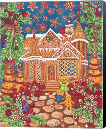 Framed Ginger Bread House Print
