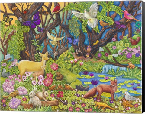 Framed Forest Animals Print