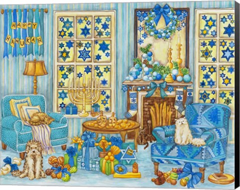 Framed Hanukah Print