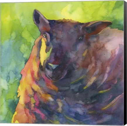 Framed Baa Baa Black Sheep Print