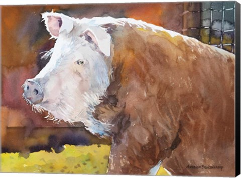 Framed Farmers Hog Print