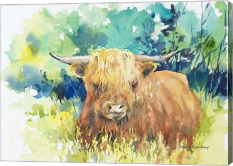 Framed Steer I Print