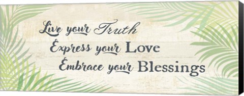 Framed Embrace your Blessings Print