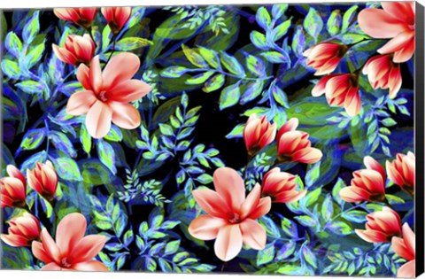 Framed My Flowers Garden Print