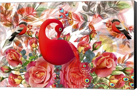 Framed Redgarden Print