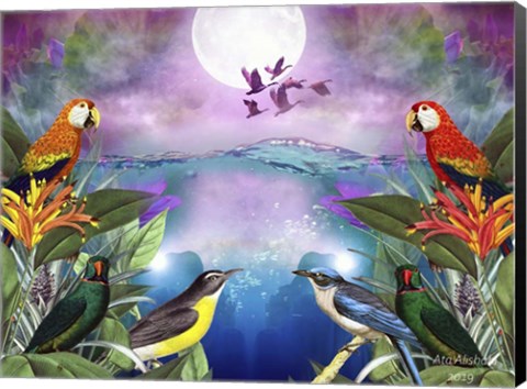 Framed Bird Kingdom Print