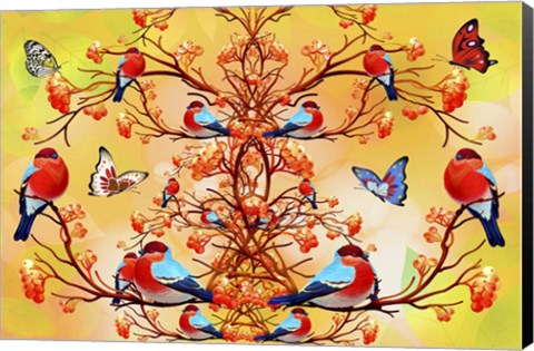 Framed Birdgarden Print