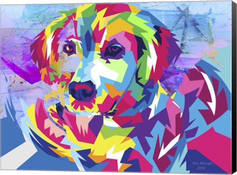 Framed Digital Dog Print