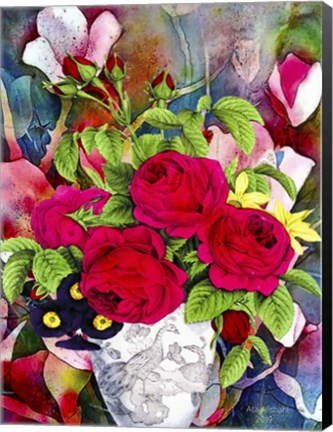 Framed Flowers P49 Print