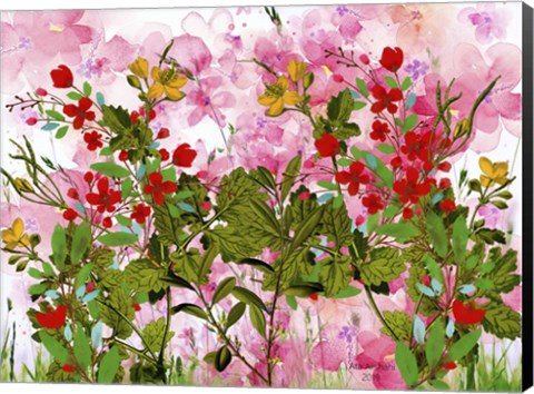 Framed Flowers P79 Print
