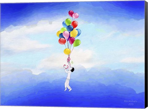 Framed Going Up Print