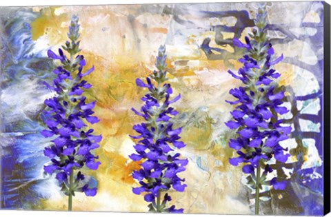 Framed I Love Purple Flowers Print