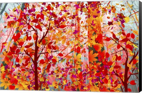 Framed Sea Of Colors Print