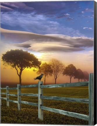 Framed Sundown Landscape Print
