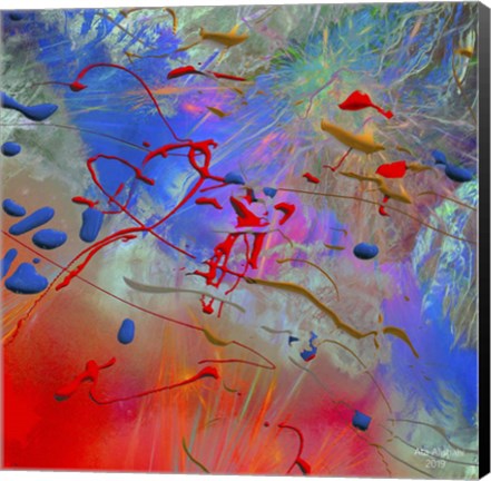 Framed My Colorful Mind 1 Print