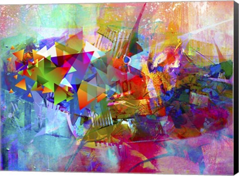 Framed My Colorful Mind 12 Print